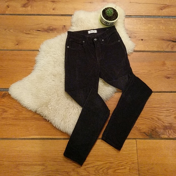Madewell VELVET high riser skinnies - Picture 2 of 5